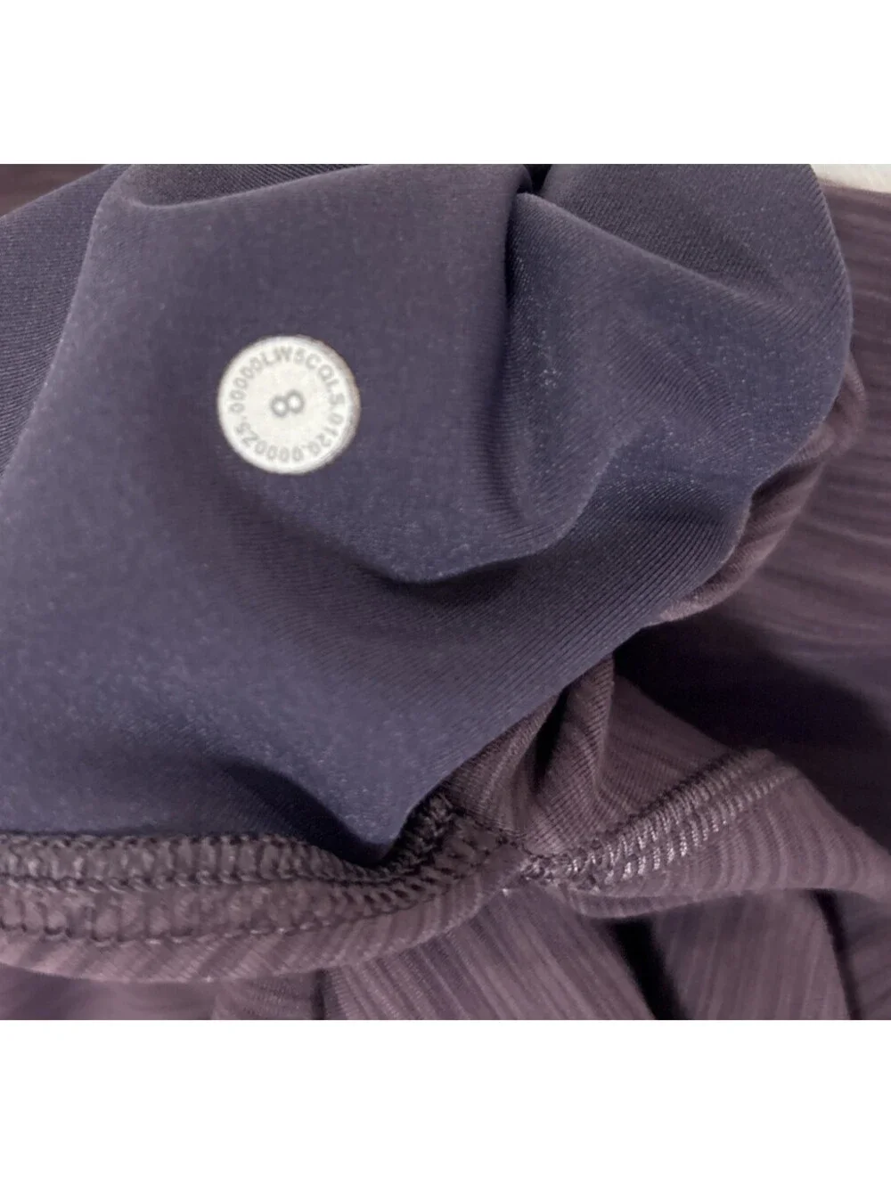 Lululemon Invigorate High-Rise Crop Heathered Black Currant Size 8